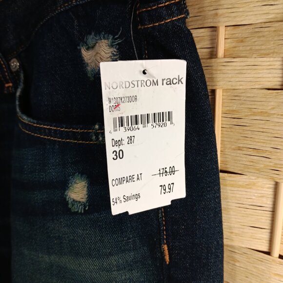 Rag and Bone Doris Dark Wash Cutoff Shorts 30 Mid-Rise - Picture 5 of 10